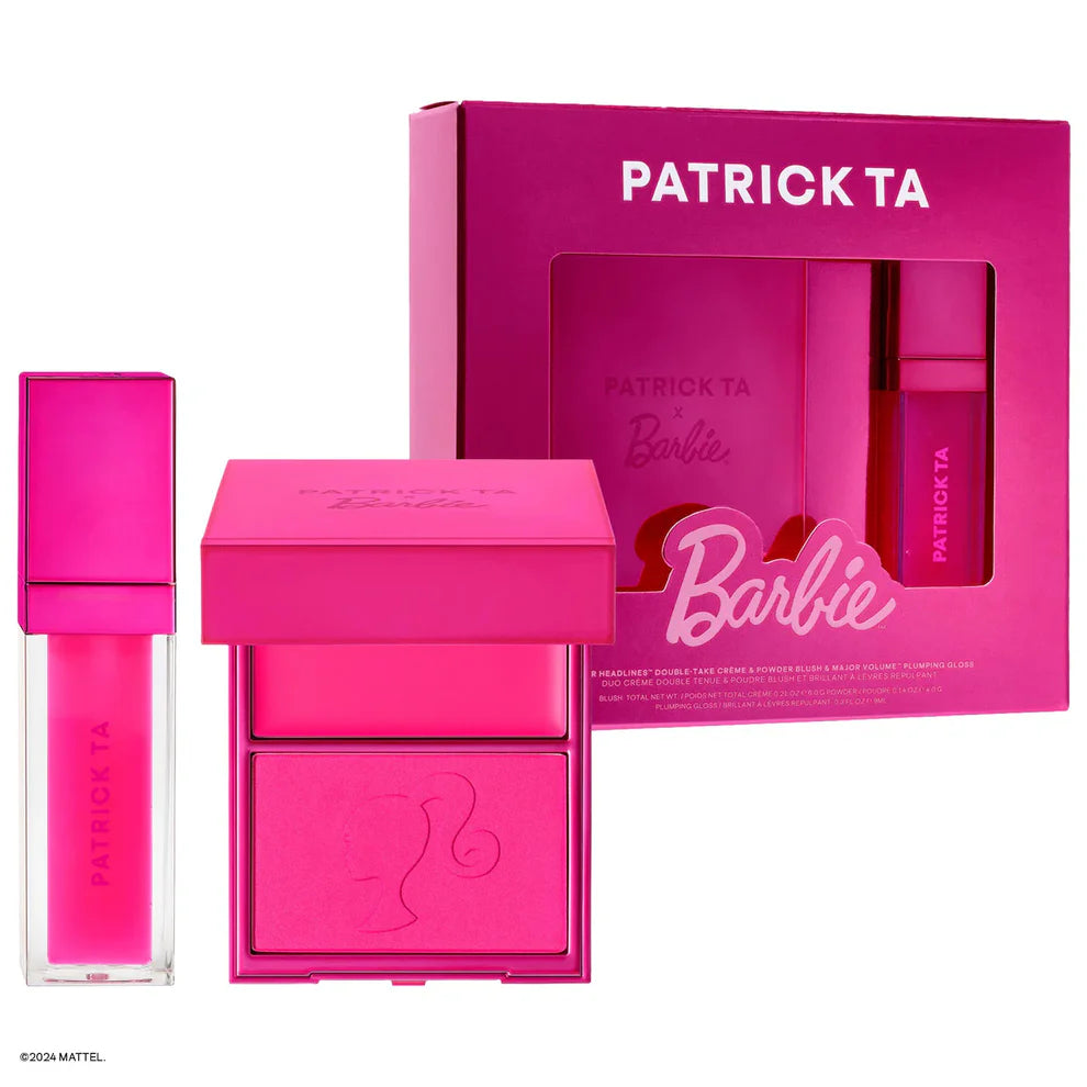 Patrick Ta x Barbie Blush Duo & Lip Plumper Set