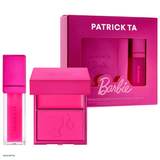 Patrick Ta x Barbie Blush Duo & Lip Plumper Set