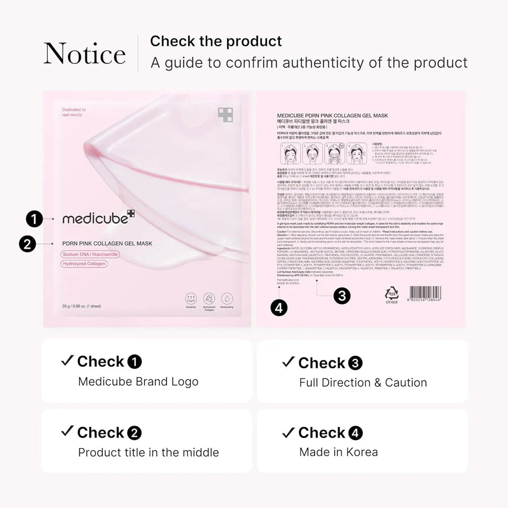 Medicube PDRN Pink Collagen Gel Mask - sheesha