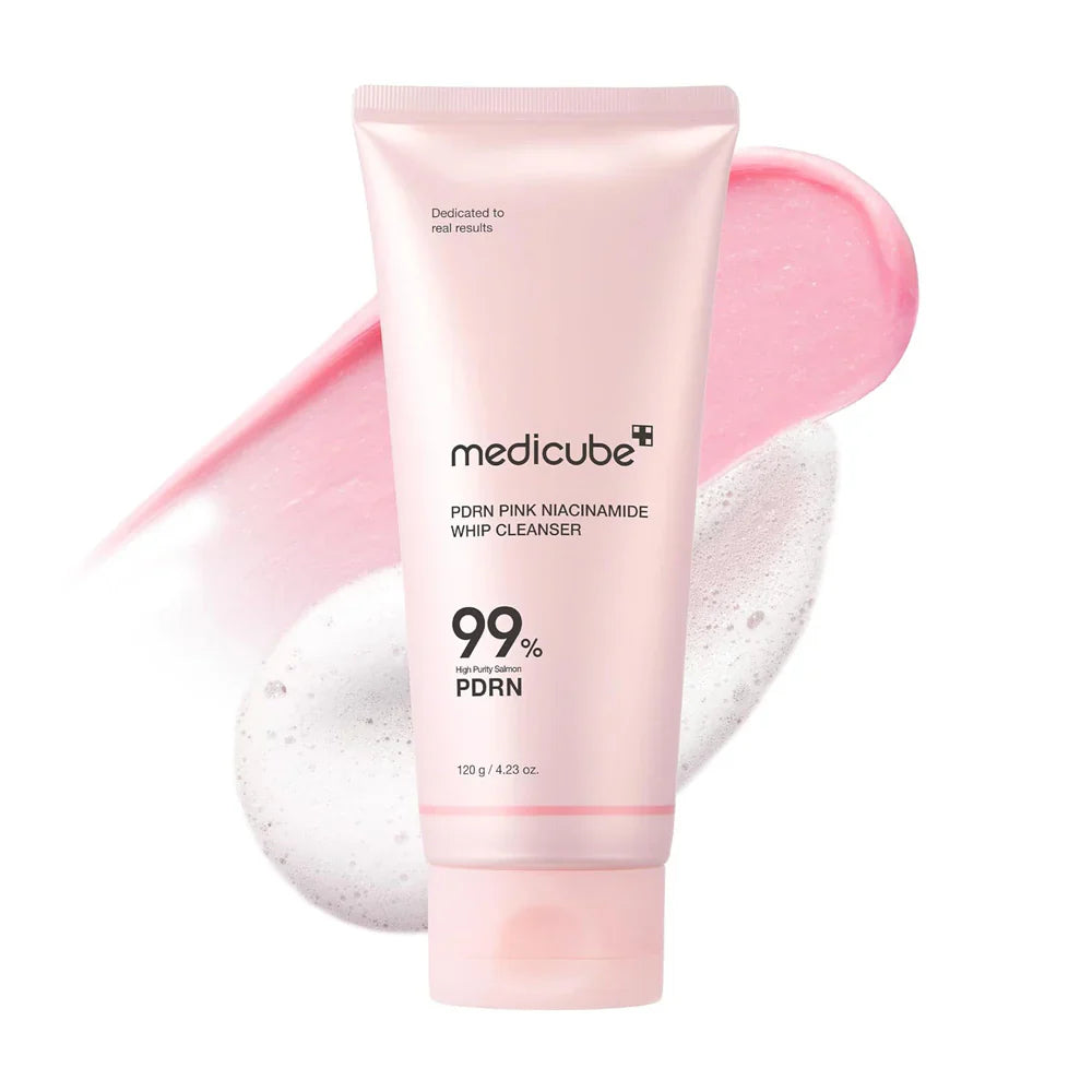 Medicube PDRN Pink Niacinamide Whip Cleanser 120g - sheesha