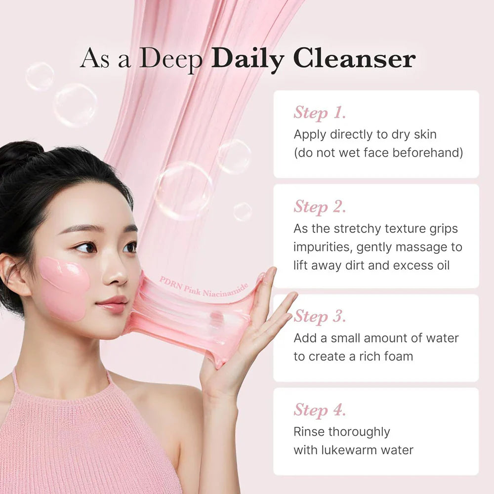 Medicube PDRN Pink Niacinamide Whip Cleanser 120g - sheesha