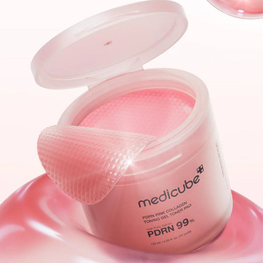 Medicube PDRN 99% Pink Collagen Tonong Gel Toner Pad - sheesha