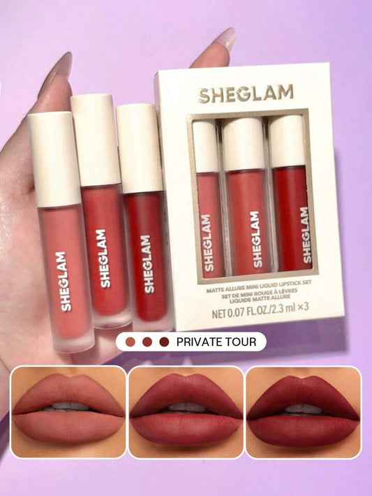 Sheglam Matte Allure Mini Liquid Lipstick Set - sheesha