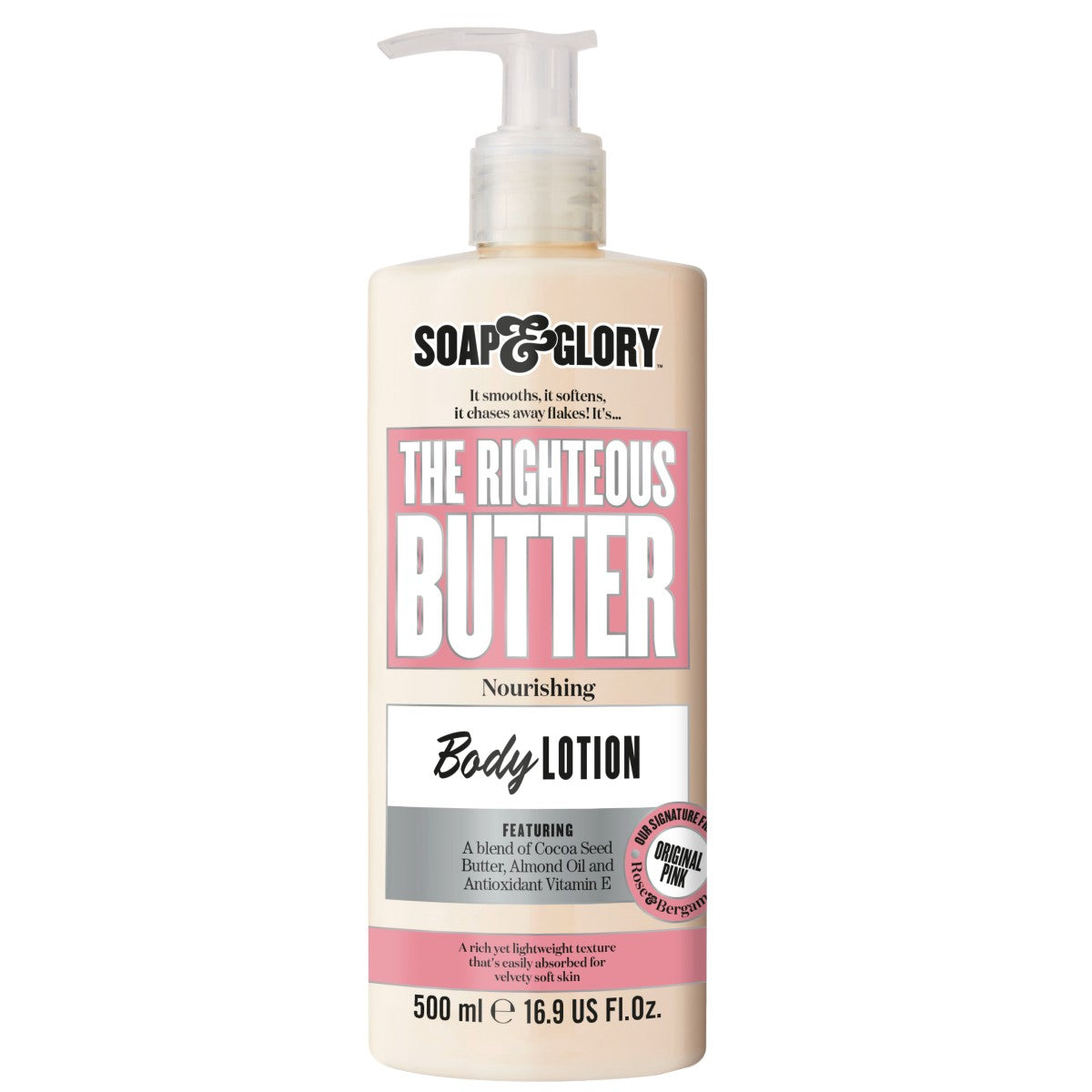 Original Pink The Righteous Butter Moisturising Body Lotion Pump - sheesha