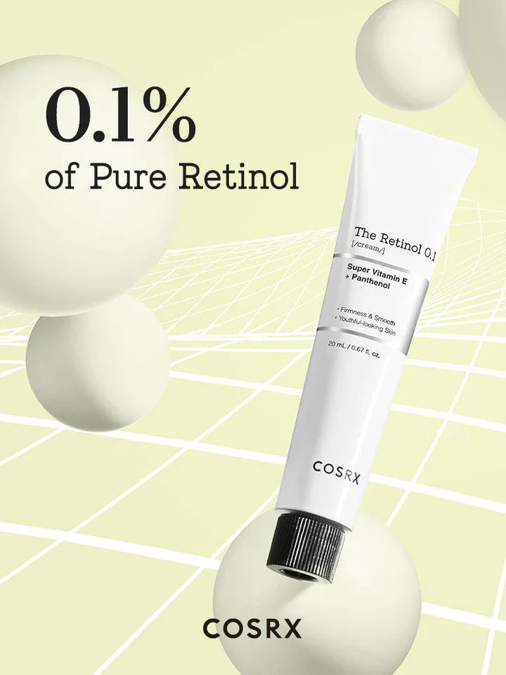 COSRX The Retinol 0.1 Super Vitamin E + Panthenol Cream 20ml - sheesha