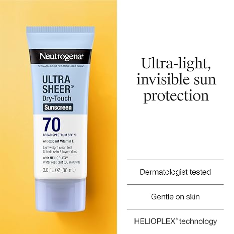 Neutrogena Ultra Sheer Dry Touch Sunscreen SPF 70 (88ml) - sheesha