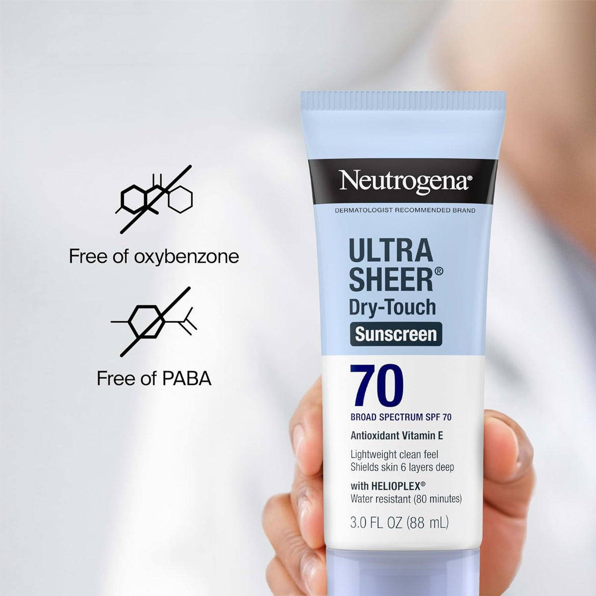 Neutrogena Ultra Sheer Dry Touch Sunscreen SPF 70 (88ml) - sheesha